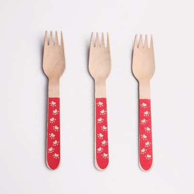 Party Disposable Wood Fork