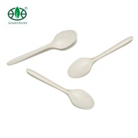 Custom Cornstarch Tasting Spoon Bulk Plastic Disposable eco-friendly Soup Spoon