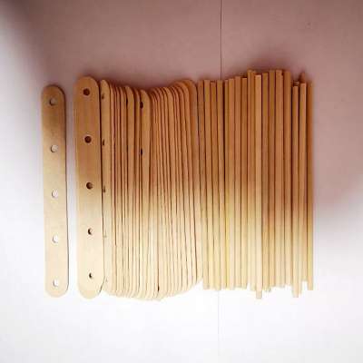 New Hot-Sale Factory supply wooden craft sticks with holes for DIY size 6"/8"DIY hand work craft