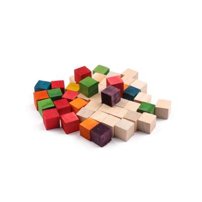 colorful wood cube birch wood cubes